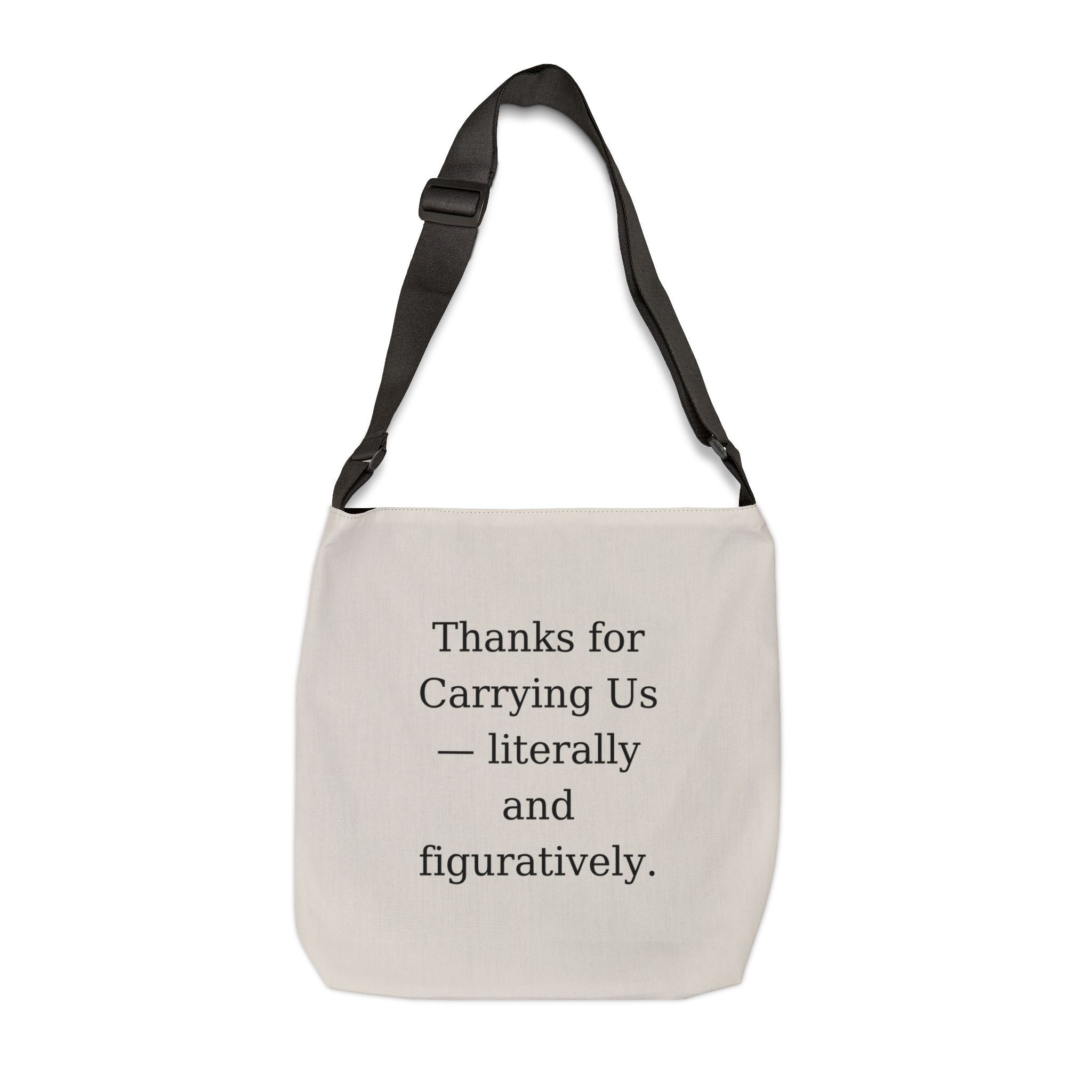 Thanks for Carrying Us Canvas Tote Bag | Premium Cotton | Reinforced Handles | Boss’s Day Gift