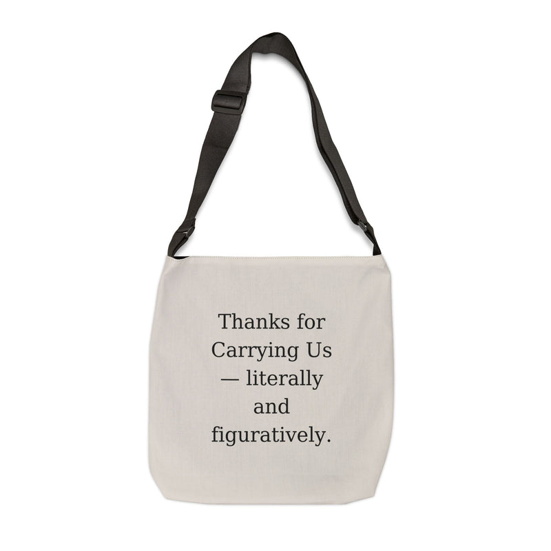Thanks for Carrying Us Canvas Tote Bag | Premium Cotton | Reinforced Handles | Boss’s Day Gift