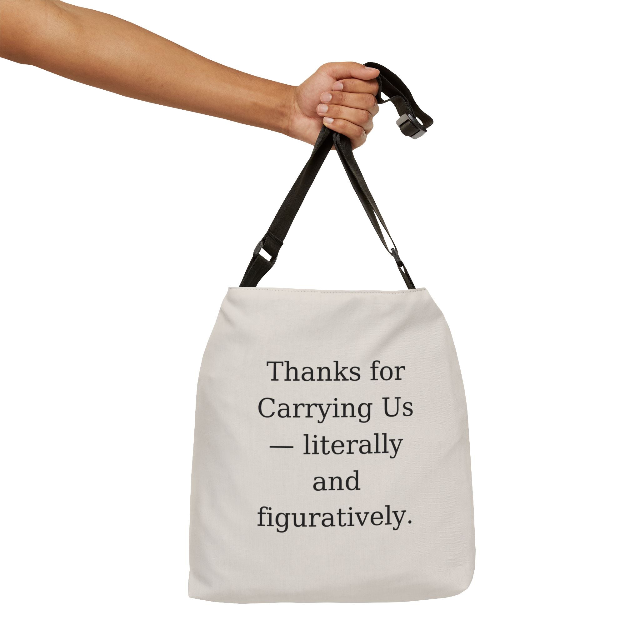Thanks for Carrying Us Canvas Tote Bag | Premium Cotton | Reinforced Handles | Boss’s Day Gift